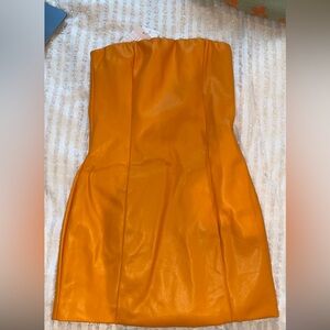 Orange Tube Dress